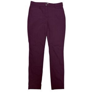 Loft Women's Burgundy The Sutton Skinny Dress Pants. Sz 8T